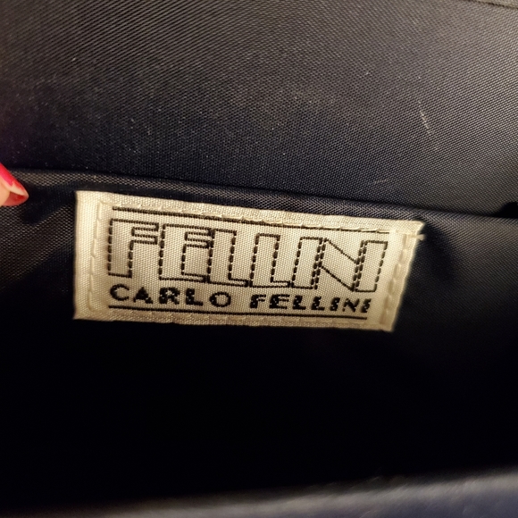 Carlo Fellini Evening Bag, navy blue. - Picture 3 of 4